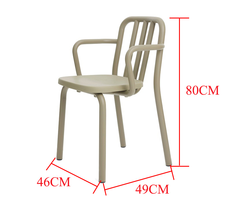 Metal Indoor Outdoor Restaurant Dining Chair