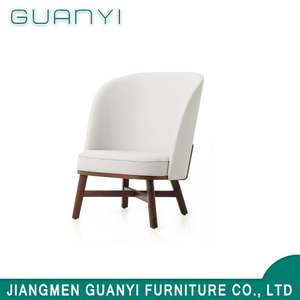 Modern New Style White Wooden Hotel Living Room Armchair