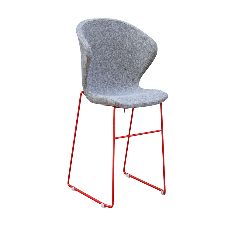 Modern Restaurant Hotel Dining Chair with Metal Leg