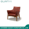2019 Leisure Wooden PU Leather Hotel Furniture Armchair