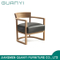Modern Comfortable Cushion Solid Ash Wood Armchair