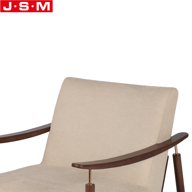 American ash frame Single Sitting Room Arm Chair fabric or PU upholstery Living Room Armchair