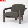 Modern Wooden Solid Wood Lounge Armchair Living Room Dining Leisure Armchair Inflatable Armchair