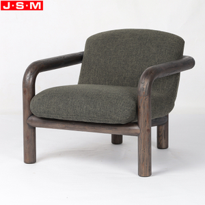 Modern Wooden Solid Wood Lounge Armchair Living Room Dining Leisure Armchair Inflatable Armchair