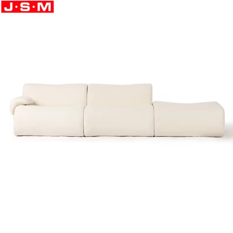New Product Household Hotel Armrest Sofa Ash Timber Base White Color Sofa For Living Room