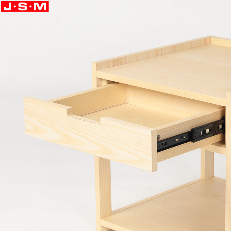 Good Quality Ash Timber Bedside Cabinet Furniture Simple Style Bedside Cabinet With Drawers