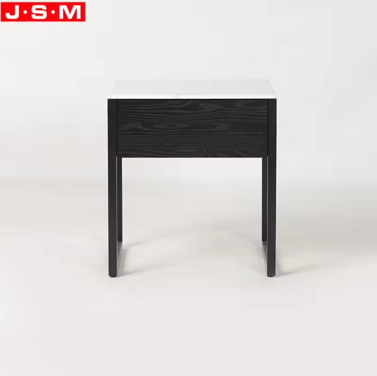 New Product Customized Colors Home Hotel Furniture Bedroom Stone Top Bedside Cabinet With Drawers Storage