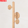 New Design Simple Style Home Hotel Bedroom Floor Ash Timber Standing Coat Racks