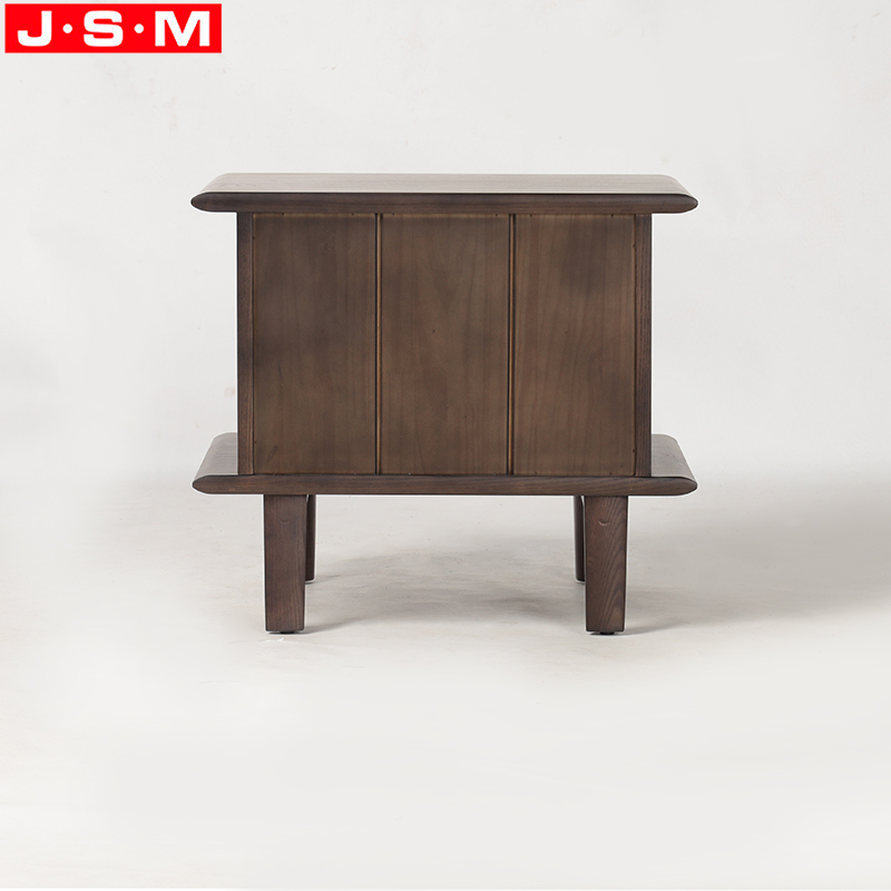 Chinese Manufacturers Directly Sell Stand Bedside Storage Cabinet Ash Timber Base Square Wood Bedside Cabinet