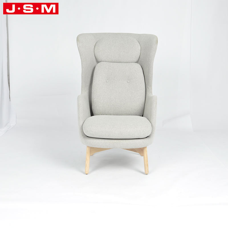 Modern Classic French Public Office Soft Fabric Cashmere Leisure Chair Armchair