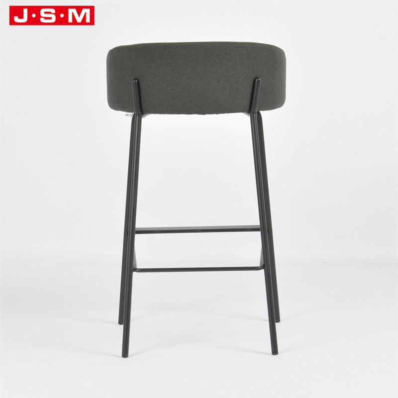 Unique Design Kitchen Wooden Pu Metal Base Coffee Bar Chairs