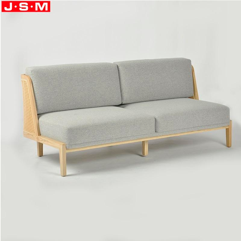 Modern Design Living Room Dark Gray Plastic Rattan Back Sofa