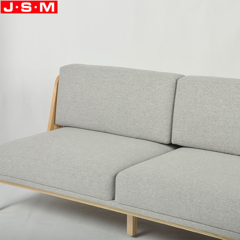 Modern Design Living Room Dark Gray Plastic Rattan Back Sofa