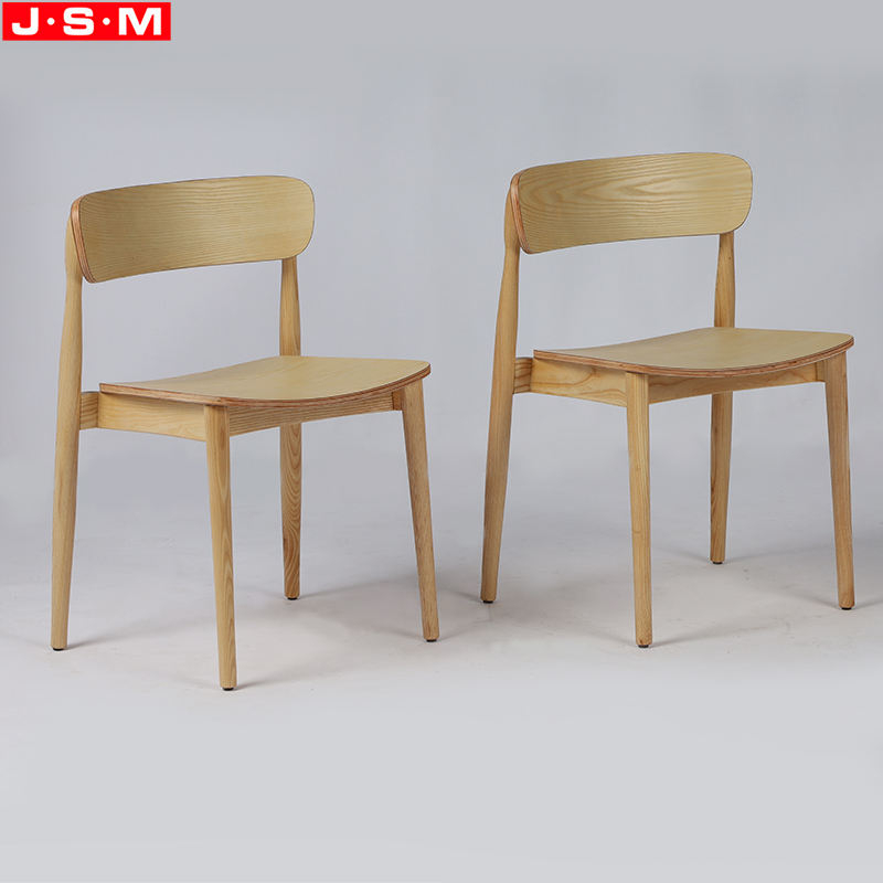 New Product Kitchen Furniture Chair Armless Wooden Ash Timber Frame Dining Chair
