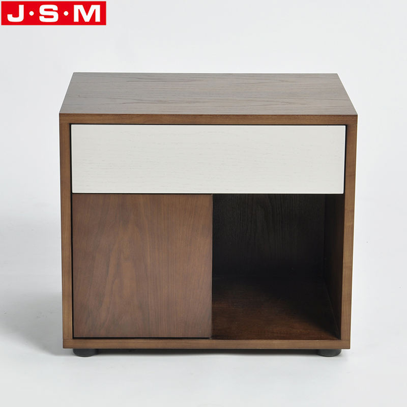 Good Price Veneer Carcase Night Stand Home Bedroom Furniture Wooden Bedside With Drawer