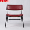 French Metal High Back Accent Leather Living Room Seating Chairs Armchair