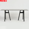 Good Quality Wood Dining Table Tempered Glass Top Dining Room Table