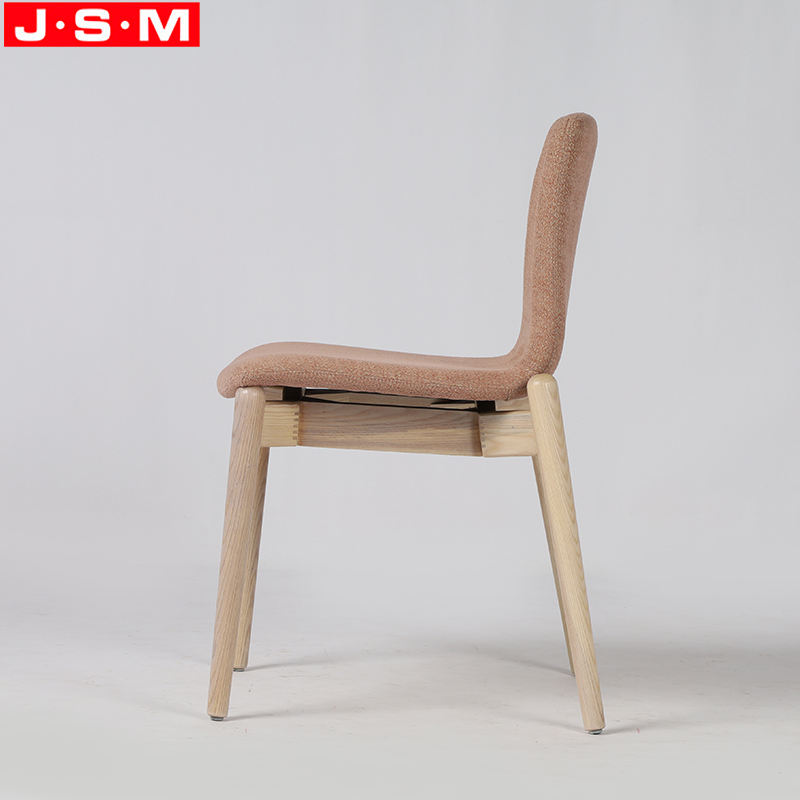 Nordic Fabric Kitchen Dining Room Furniture Chair Wooden Restaurant Dining Chair