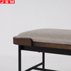 Modern Ash Timber Surround Leg Chairs Dining Bench Chairs Long Hotel Bench Chair