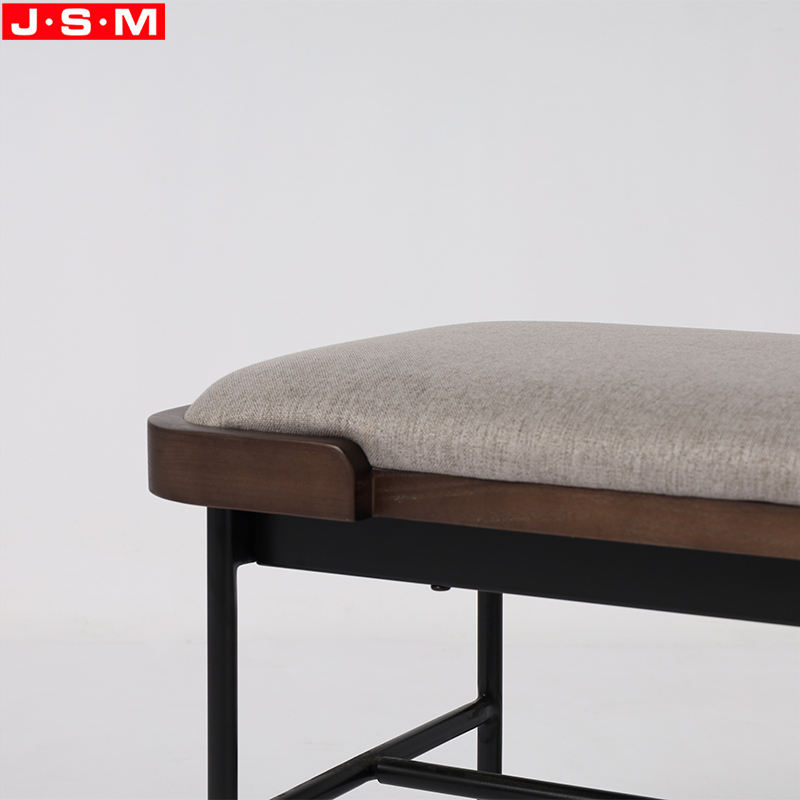 Modern Ash Timber Surround Leg Chairs Dining Bench Chairs Long Hotel Bench Chair