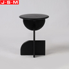 Contemporary Art Round Tea Table Side Ash Timber Frame Side Coffee Table