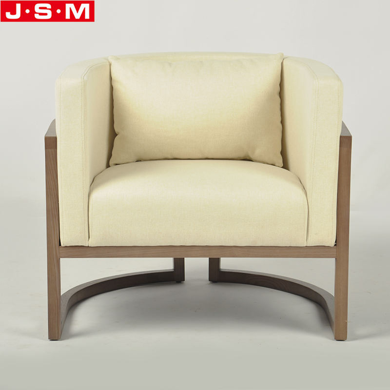 Armchair Living Room Single Seat Furniture Plastic Rattan Ash Timber Base Outdoor Armchair