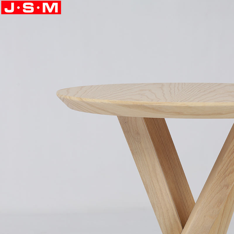 Art Leg Ash Timber Frame Modern Coffee Table Round Wooden Coffee Table Modern Tea Table