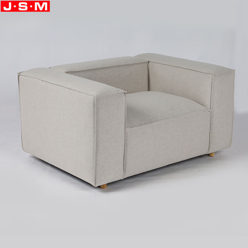 High Quality Living Room Furniture Lounge Sofa Italian Wooden Frame Fabric Sofa