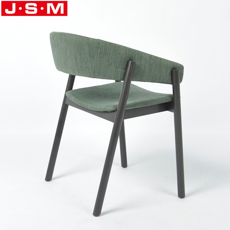 High Quality Veneer Seat Wood Dining Chair With Cushion Backrest