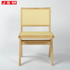High Quality Antique Plastic Rattan Back And Seat Wood Dining Chairs