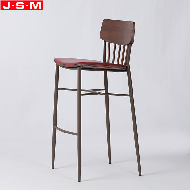 New Home Tall Nordic Luxury Wooden Kitchen High Chair Stools High Chair For Bar Table