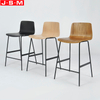 Modern Portable Lounge Counter Bar High Wooden Step Stools For Kitchen