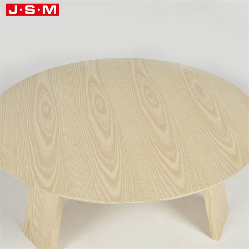 Japanese Side Table Garden Furniture Solid Wood Round Coffee Table