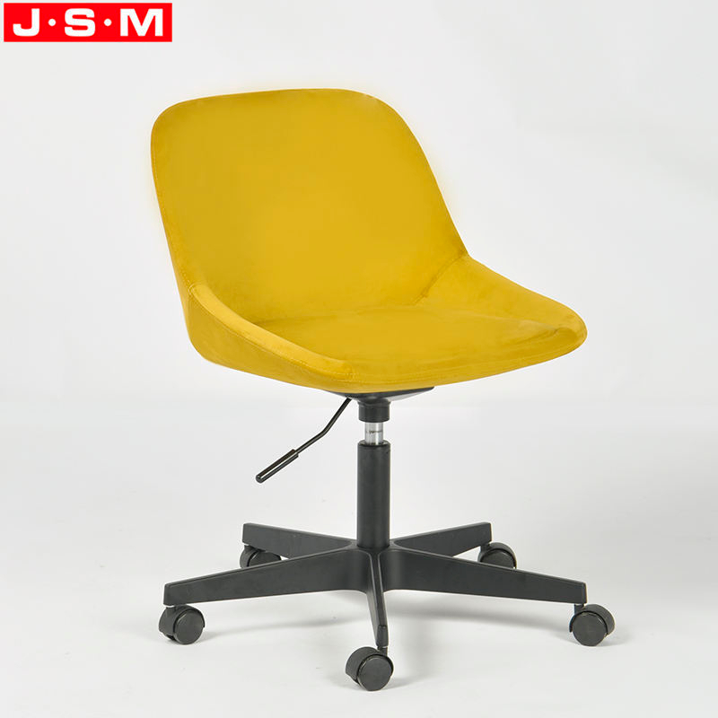 Cheap Ergonomic Design Leisure Home Yellow Wheels Swivel Office Chairs