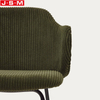Living Room Furniture Dinning Fully Upholstery Seat Metal Legs Base Dinning Chair