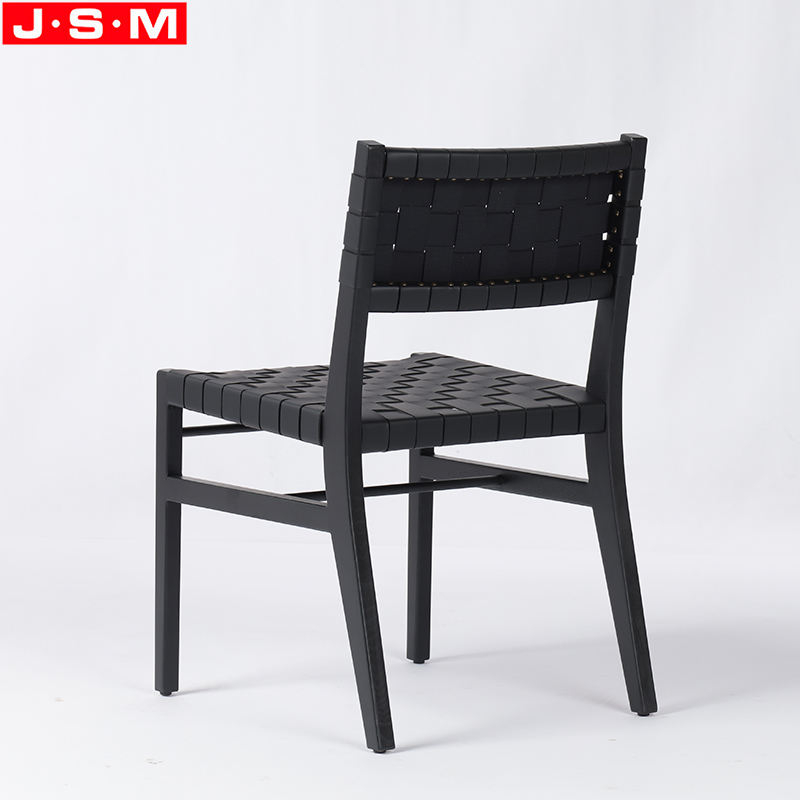 Synthetic Leather Imitation Leather Belt Seat Timber Frame Dining Room Chair
