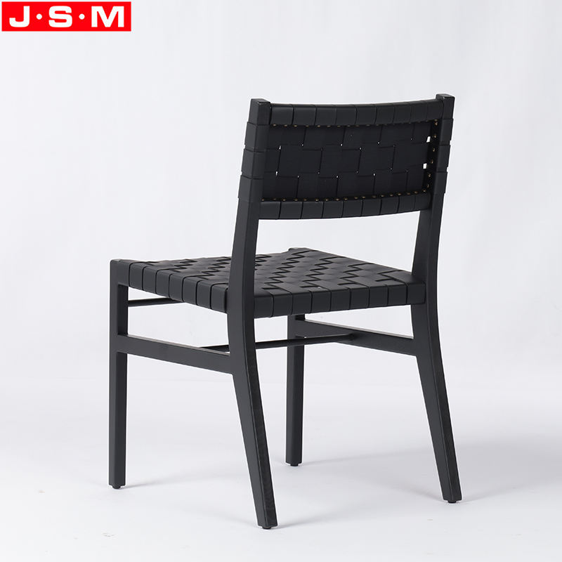 Synthetic Leather Imitation Leather Belt Seat Timber Frame Dining Room Chair