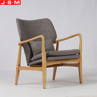 French Morden Furniture Lobby Living Room Garden Solid Wood Bench Armchair