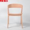 Nordic Retro Bedroom Dining Room Outdoor Pink Wooden Frame Dining Chairs