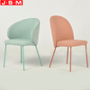 New Design Upholstered Chairs Dining Room Wooden Frame Metal Base Dining Chair