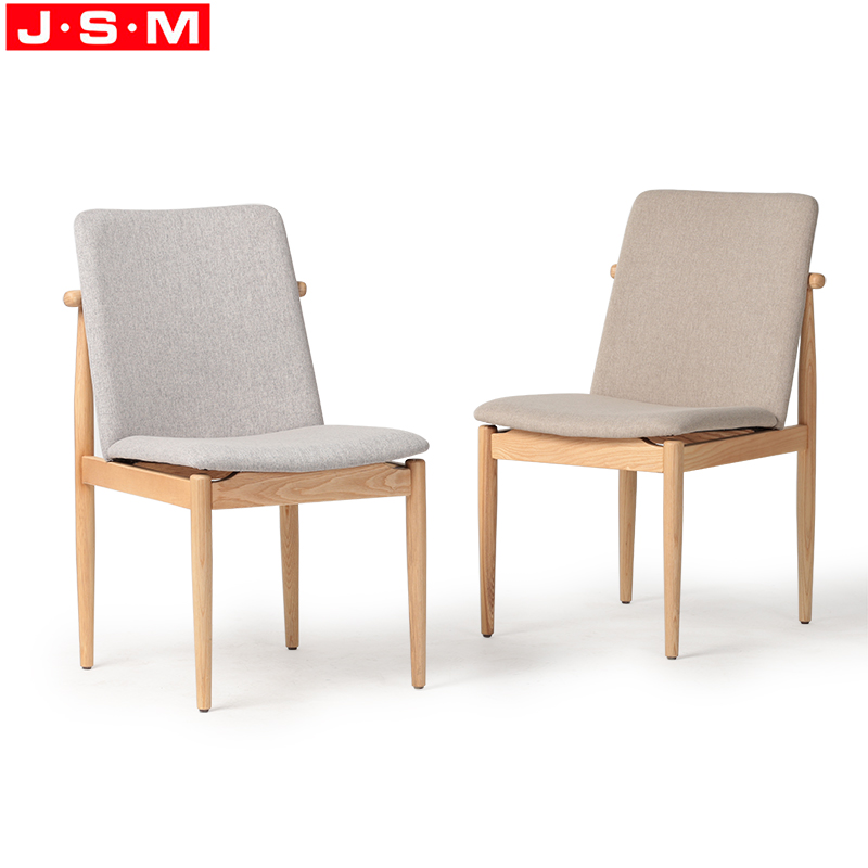 Wood And Fabric Dining Chair