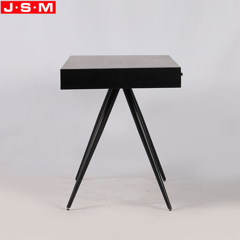 Modern Simple Commercial Metal Frame Recycled Wood Home Writing Table Office Desk