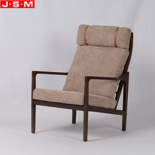 Hot Selling Leisure Solid Wood Armchair Comfortable Seat Single Sofa Chair Living Room Armchair