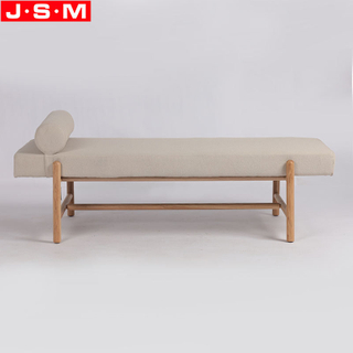 Modern Home Commercial Sofa Wood Leg Bench Fabric Or Pu Upholstery Benches