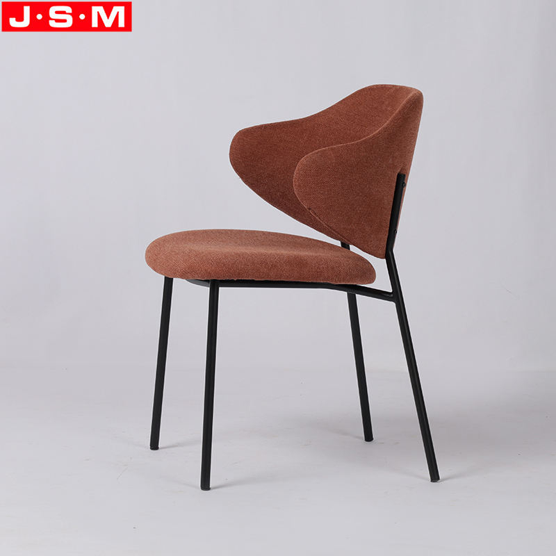Factory Wholesale Comfortable Modern Dining Chair Metal Frame Dining Chair PU Upholstery Dining Chair