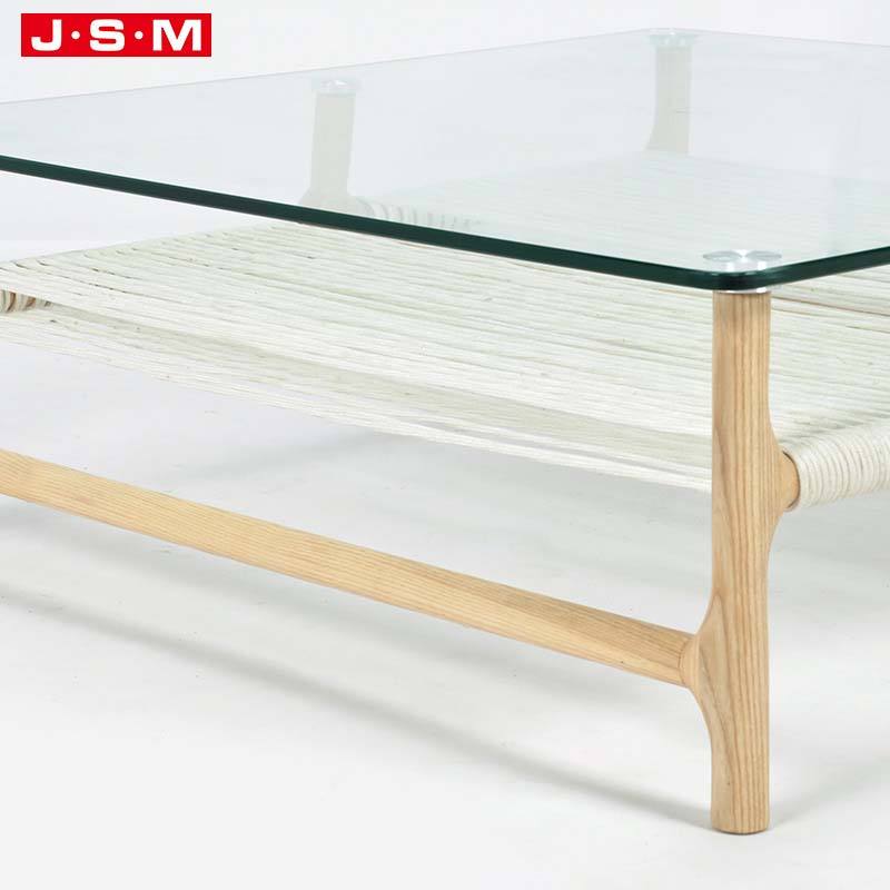 Nordic Office Tempered Tea Making Glass Table Top Outdoor Coffee Table