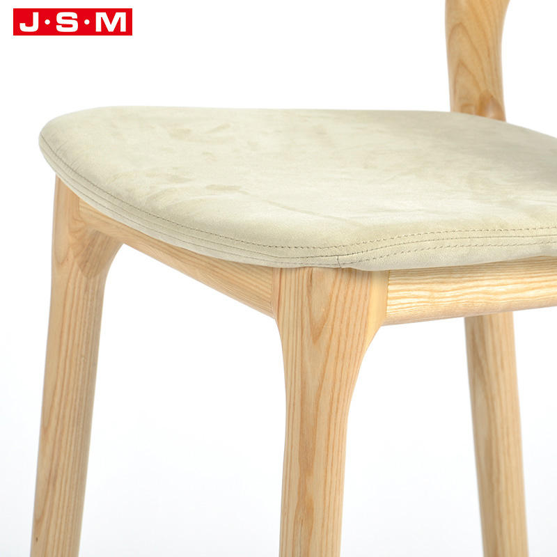 Modern Luxury Breakfas Kitchen Velvet Counter Fabric Wood Height Bar Chair Stools