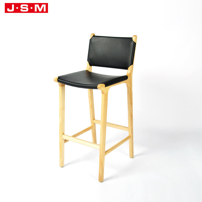 Nordic Modern Indoor High Land Bent Wood Seat Furniture Bar Chair