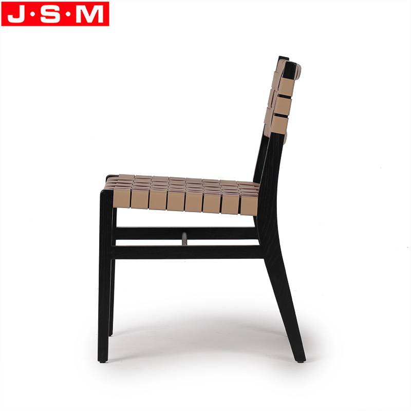 wood leather dining chairs