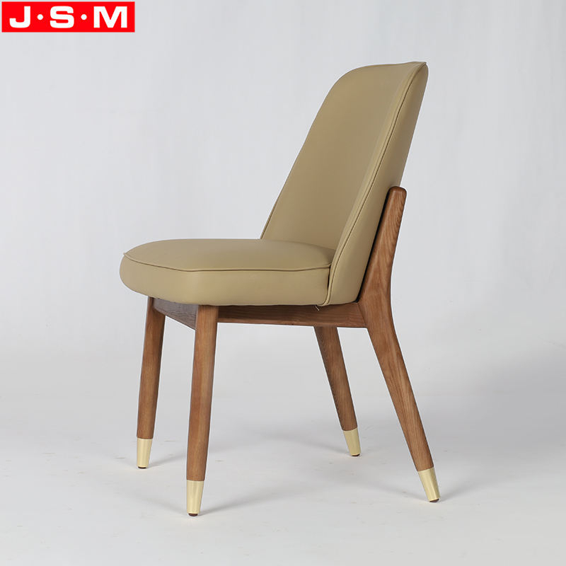 Durable Restaurant Chair Dining Room Armless Cushion Seat Solid Wooden Dining Chair